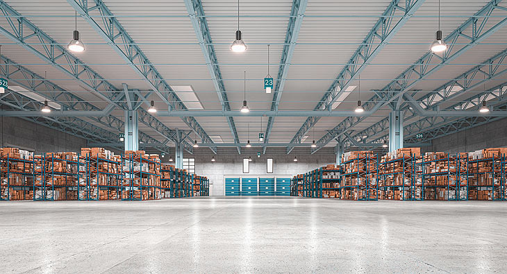 Platzmangel: Wie Lagerhallen Abhilfe schaffen. Innovative Lagerhallen: Lösungen für den urbanen Platzmangel  (©Foto: iStock tiero)